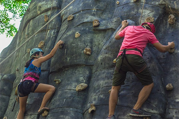 Wall Climbing at Plantation Bay