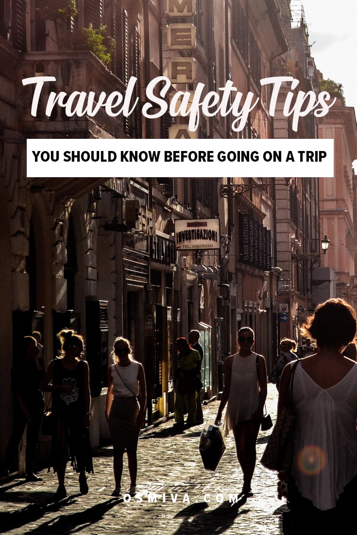Safety Tips Away From Home. List of practical safety tips for anyone wanting to travel locally or abroad. #travelsafetytips #traveltips #safety #guide #osmiva