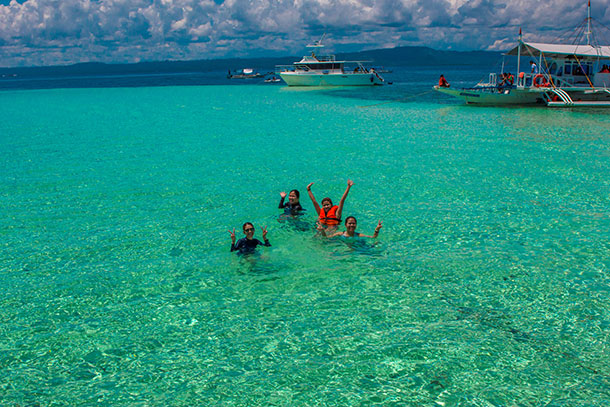 Swimming at the South Sandbar