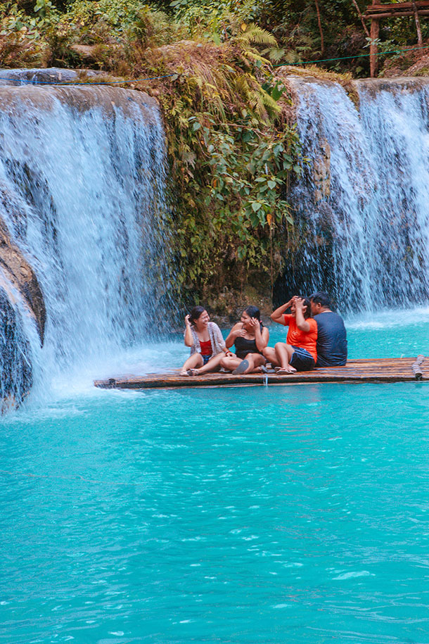 Floating Raft at the Cambugahay Falls