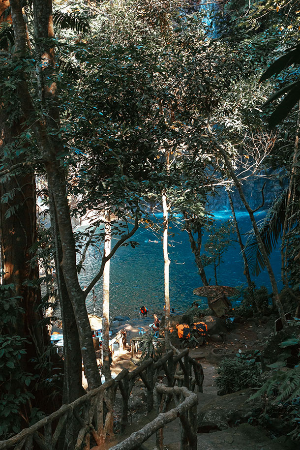 Tables and Chairs Near the Waterfalls