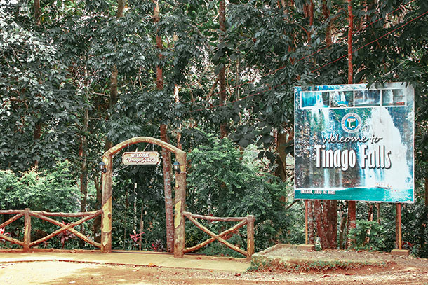 Entrance of the Tinago Falls