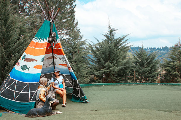 Tepee at the Dahilayan Forest Park