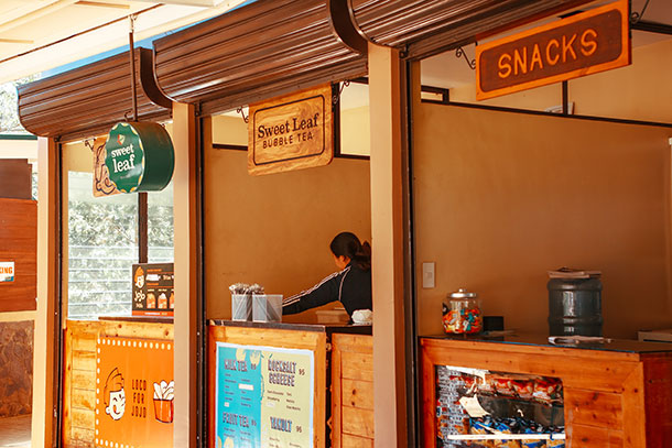 Food Stalls at the Adventure Park