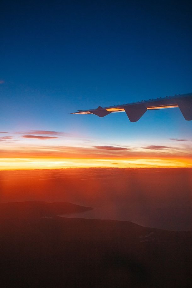 CDO Sunrise from the plane