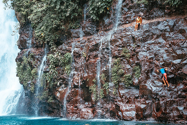 Cliff Diving at the Tinago Falls