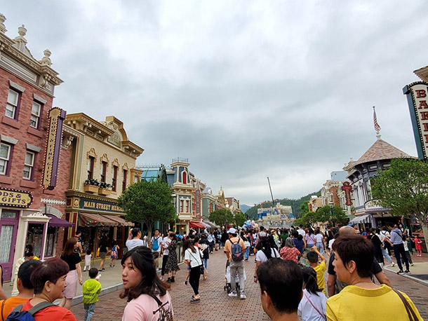 Main Street USA at HK Disneyland