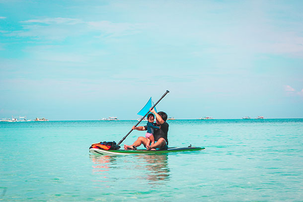 Things to do in Boracay: Paddle Boarding