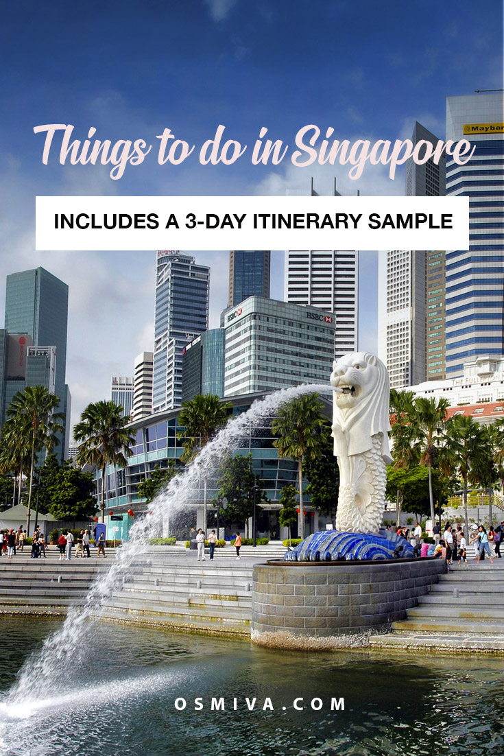 Things To Do in Singapore for First Timers in 3 Days. List of activities to enjoy when you visit Singapore for 3 days. Singapore itinerary for 3 days with your friends, family or partner. #travel #asia #singapore #thingstodoinsingapore #3daysinSingapore #marinabaysands #gardensbythebay