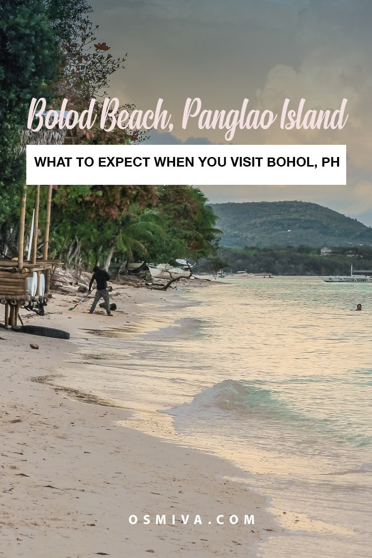 Travel Guide to Visiting Bolod Beach in Panglao, Bohol, Philippines. This post lists down some of the fun things you can do while in Bolod Beach - a relaxing and gorgeous piece of paradise in Panglao Island, Bohol. We've also included guides on how to get there and list of resort recommendations where you can book your stay. #bolodbeach #panglaoisland #boholphilippines #familyvacation #travelph #philippinesdestination #travelguide #osmiva