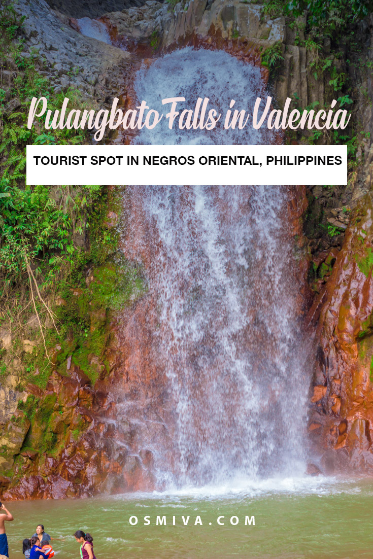 Guide To Visiting Valencia’s Pulangbato Falls in Negros Oriental, Philippines. List of things to do when visiting one of Valencia's popular waterfalls. Includes guide on how to get there from Dumaguete City. #travel #travelph #pulangbatofalls #valencia #negrosoriental #philippines #choosephilippines #asia #osmiva #valenciadaytrips