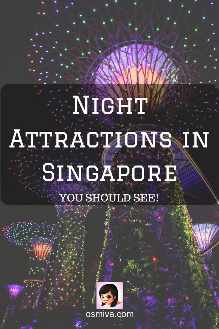 Night Attractions in Singapore. Things to do in Singapore at night. Places to visit in Singapore at night. Nightlife in Singapore. Includes address of the places to visit when in Singapore. #thingstodoinsingapore #singaporenightattractions #singaporetouristattractions #osmiva #asia