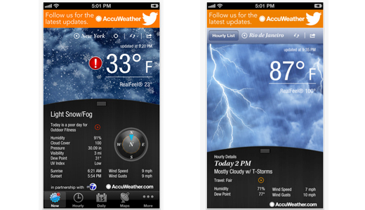 AccuWeather for iPhone