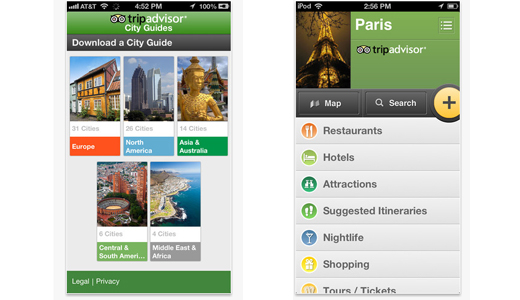 TripAdvisor Offline City Guides