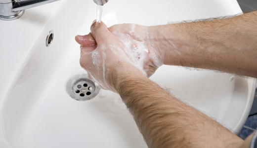 Avoiding Sickness Food: Wash your hands