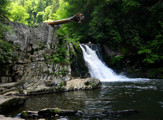 waterfall smoky mountains