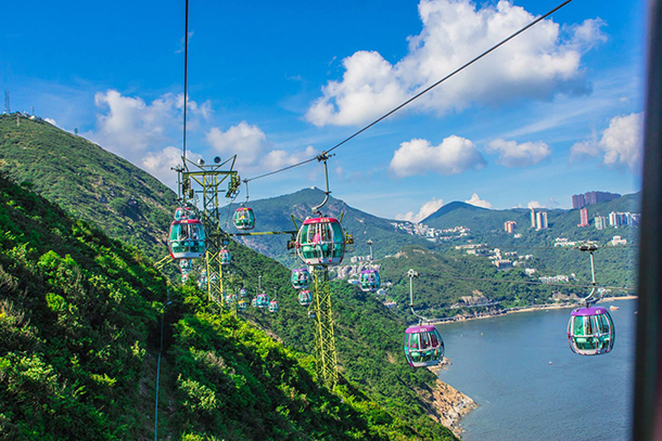 HK Ocean Park Cable Car View