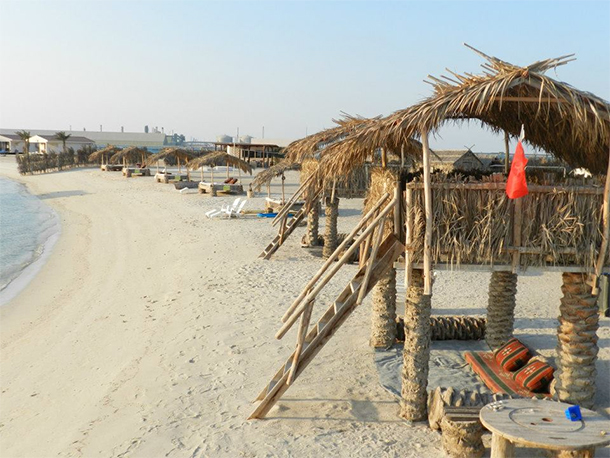 Bahrain Attractions Al Dar Island Beach Hut