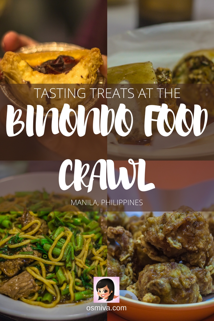 Tasting Treats at the Binondo Food Crawl. Tips on how to get there as well as location of the restaurants, opening hours and contact numbers. #travelph #binondo #binondofoodcrawl #chinatownph #choosephilippines #itsmorefuninthephilippines #travel #osmiva