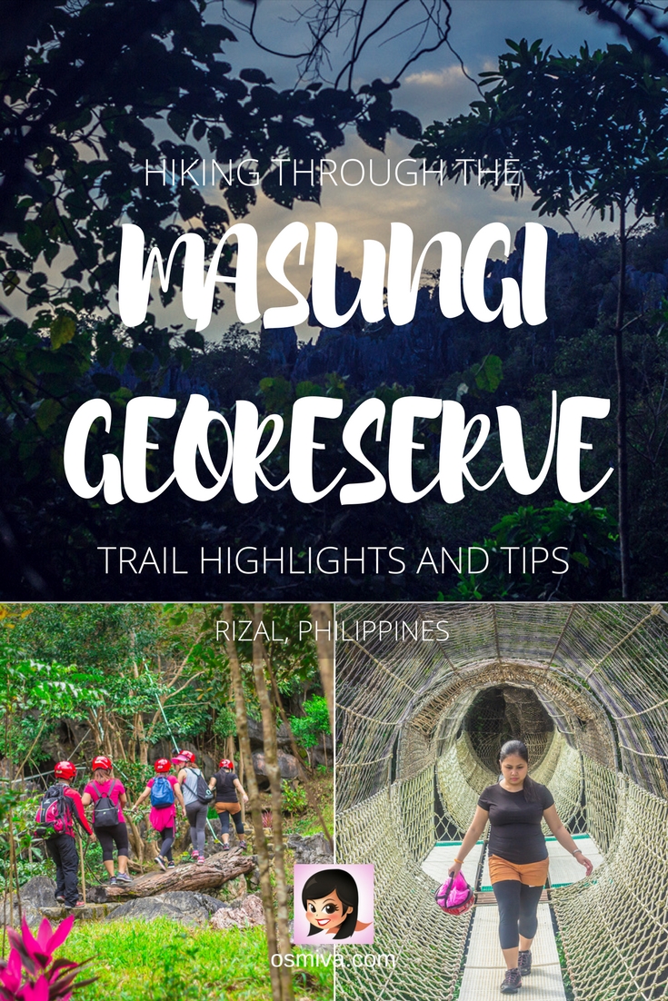 Hiking the Masungi Georeserve: Trail Highlights and Tips. Complete guide on hiking the Masungi Georeserve including how to get there, what to expect, fee, reminders, tips and trail highlights. Enjoy a day with friends and family at this fantastic trail!  #travelph #philippines #rizalphilippines #masungiGeoreserve #osmiva @osmiva 