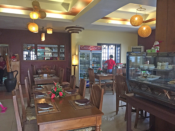 Restaurants in Dumaguete: Casablanca Restaurant View at the Front