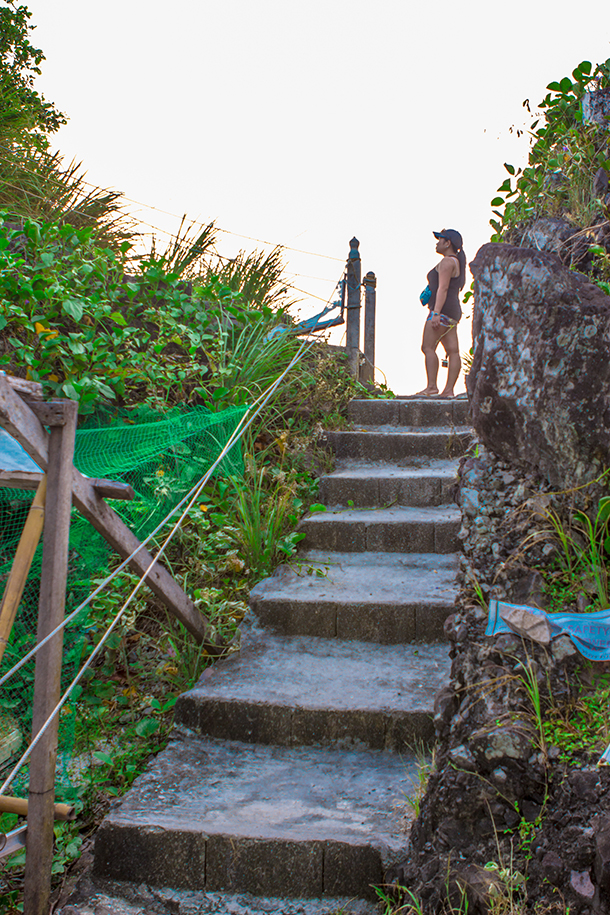 Trekking on Concrete Steps