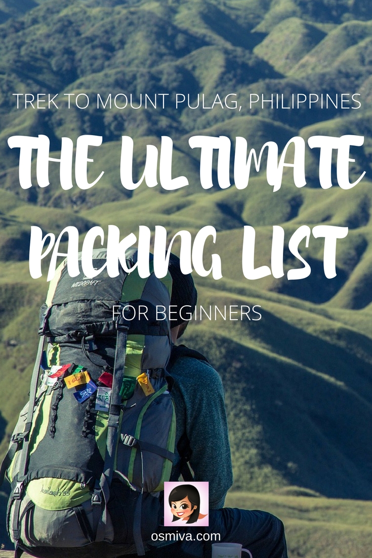 Ultimate Mount Pulag, Philippines Trek Packing List for Beginners #packinglist #mtpulag #philippines #osmiva