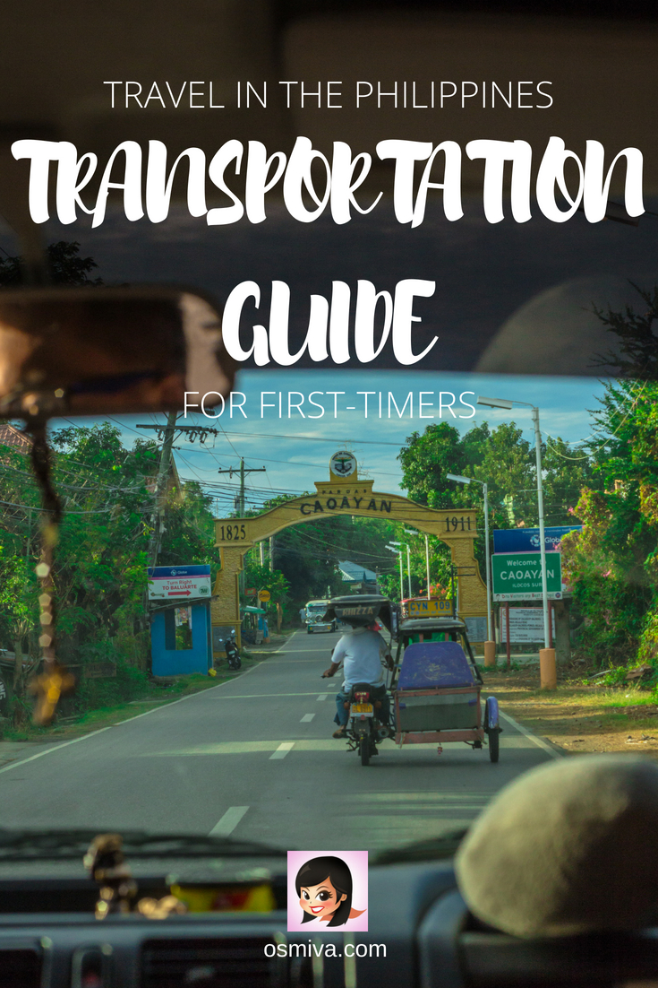 Travel Tip: A Basic Guide to the Transportation in the Philippines. Traveling in the Philippines can be pretty confusing especially if you are not a local. Here's a basic guide on what to expect when using the public transportation in the Philippines when travelling around the country. #traveltips #transportationinthephilippines #philippinestravel #landtrip #travelingbysea #travelingbyair #osmiva