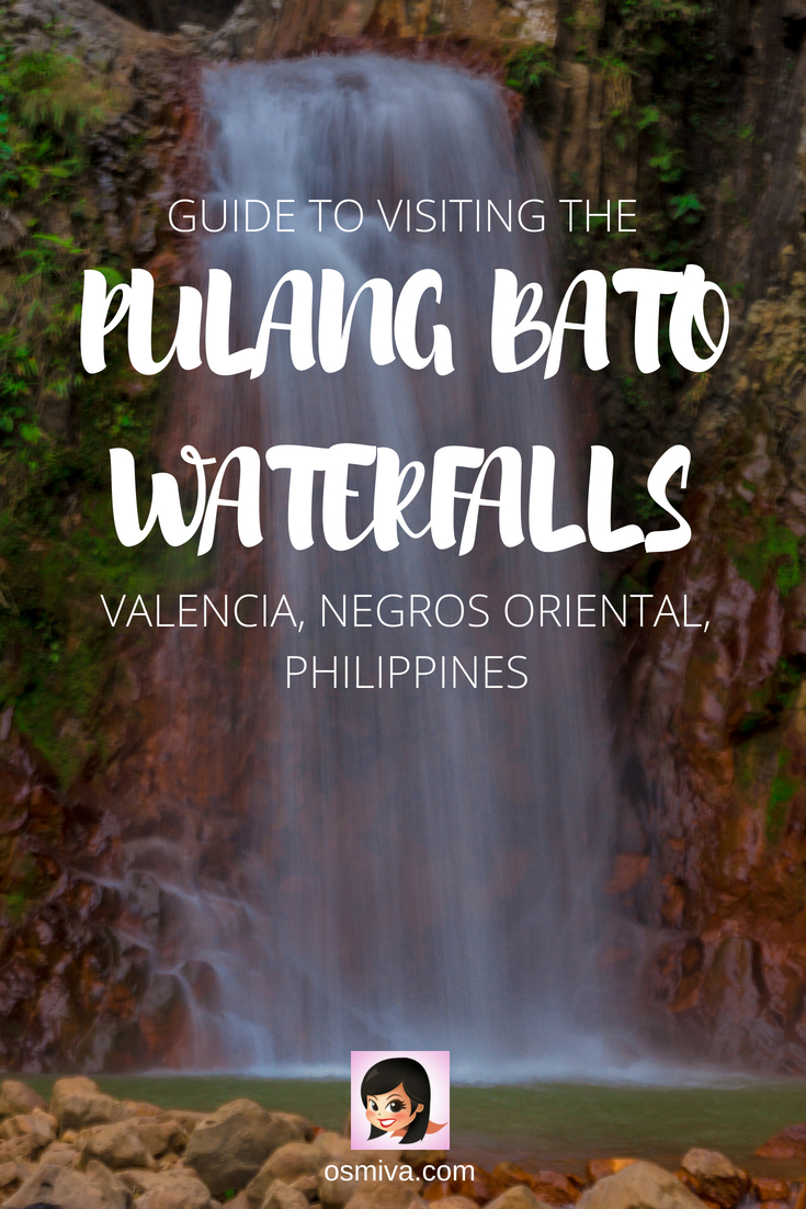 Guide To Visiting Valencia’s Pulangbato Falls in Negros Oriental, Philippines. List of things to do when visiting one of Valencia's popular waterfalls. Includes guide on how to get there from Dumaguete City. #travel #travelph #pulangbatofalls #valencia #negrosoriental #philippines #choosephilippines #asia #osmiva #valenciadaytrips