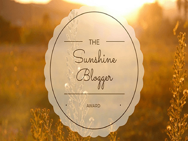 Sunshine Blogger Award