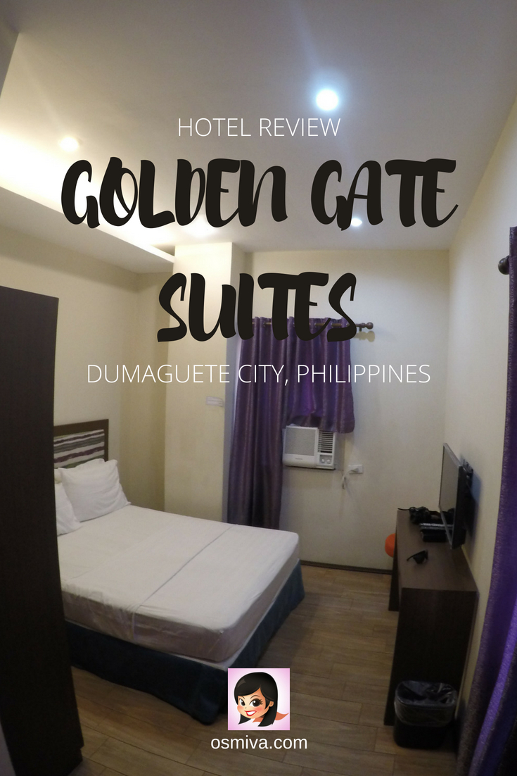 Dumaguete Hotel: A Review of the Golden Gate Suites Dumaguete Philippines. Our experience at staying at the hotel. #travelaccommodation #goldengatesuites #dumaguetephilippines #dumaguetehotels #hotelreview #osmiva