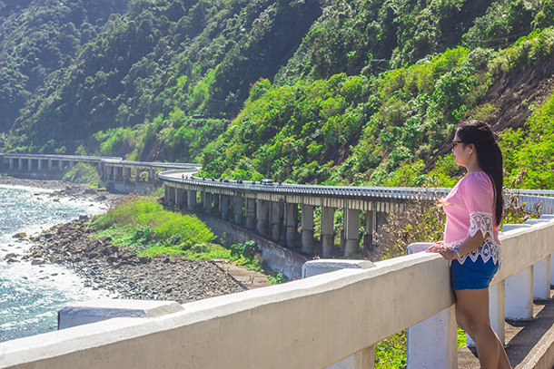 Why I Travelled Without my Daughter: Enjoying the view at the Patapat Bridge Ilocos