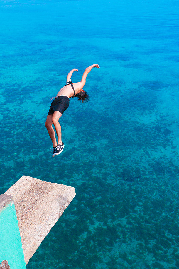 Cliff Diving at Salagdoong Beach Resort